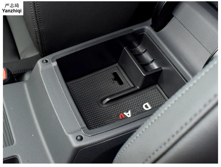Car Central Armrest Storage Box container holder sticker Car accessories Car Styling for 2016 2017 2018 VW Volkswagen Passat B8