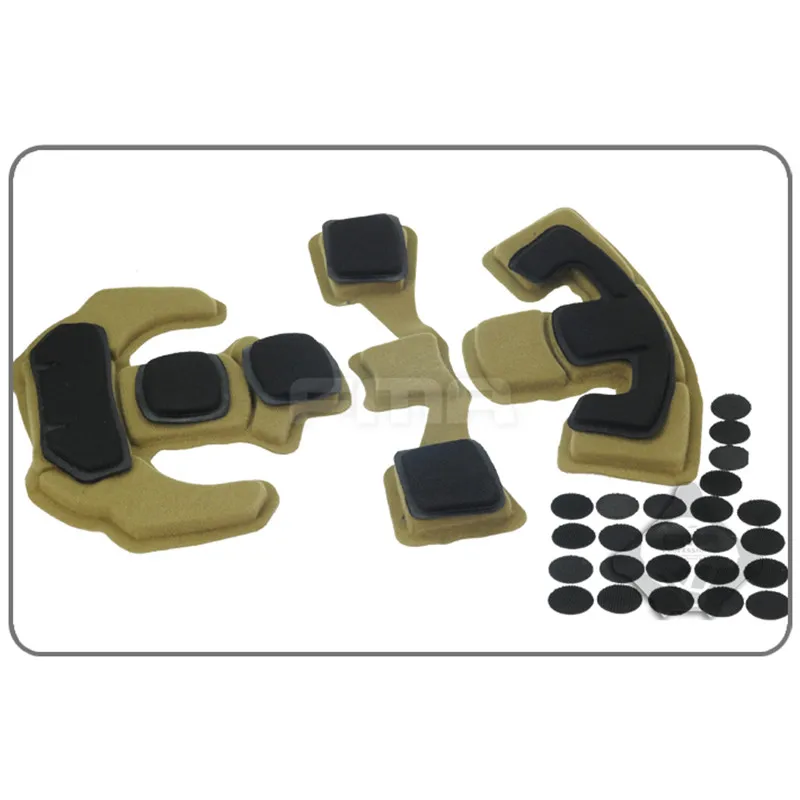 Qavctw Airsoft Tactical Helmet Padding Kit Foam Mats Insert Set