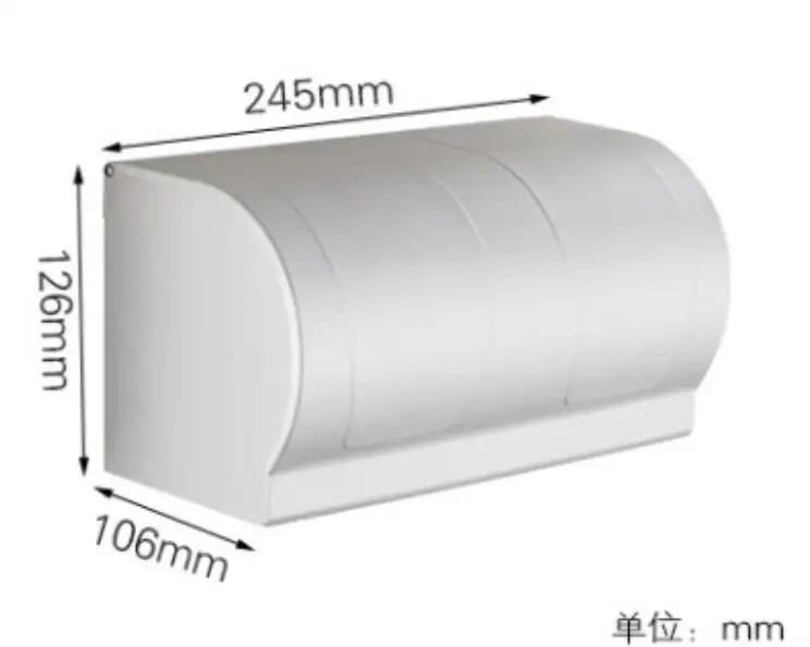 Ванная комната Туалетная бумага коробка длинное пространство Алюминий ручной поднос водонепроницаемый Туалет Рулон лоток туалетной