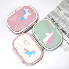 Cokytoop дизайн Bento Box пищевые пластиковые контейнеры для хранения еды Ланч-бокс для детей с ручкой Рождественский подарок