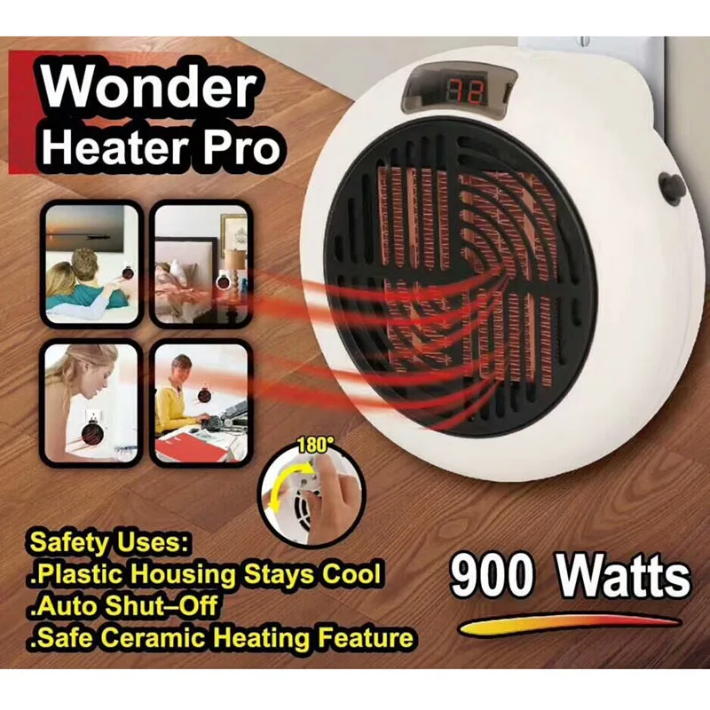 Электрический удобный нагреватель Портативный настенный Электрический нагреватель/грелка для рук горячий вентилятор Радиатор Warme регулируемый термостат