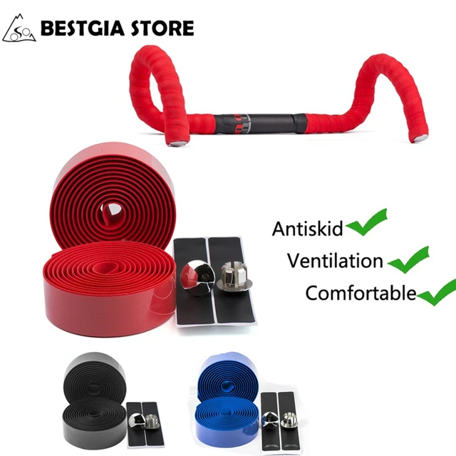 Best Price New Bicycle Handlebar Tapes Cycling Road Cork Handlebar Tape Wrap With 2 Bar Plugs Belts Strap Sports Racing Bike Parts Black Best Price New Bicycle Handlebar Tapes Cycling Road Cork Handlebar Tape Wrap With 2 Bar Plugs Belts Strap Sports Racing Bike Parts Black