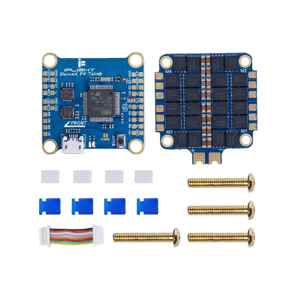 

iFlight SucceX F4 TwinG FC with SucceX 50A 2-6s BLHeli_32 Dshot1200 4-in-1 ESC Flytower FPV Flight Tower System for FPV RC Drone
