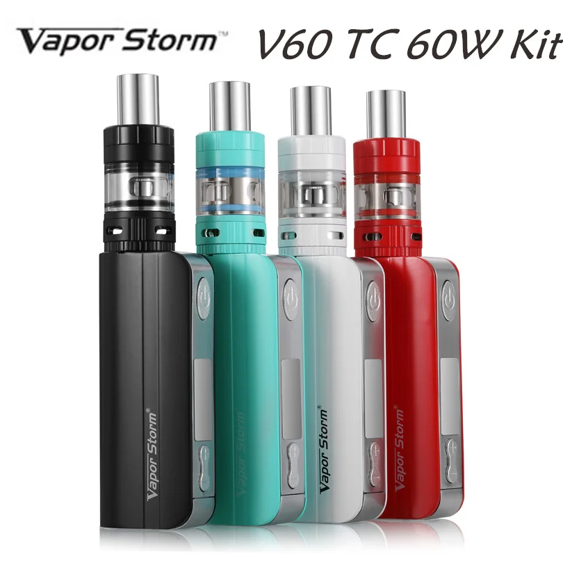 

Vapor Storm V60 TC 60W Box Mod Original Temperature Control With EC II Tank 0.3 ohm RDA Vaporizer Mechanical Mod