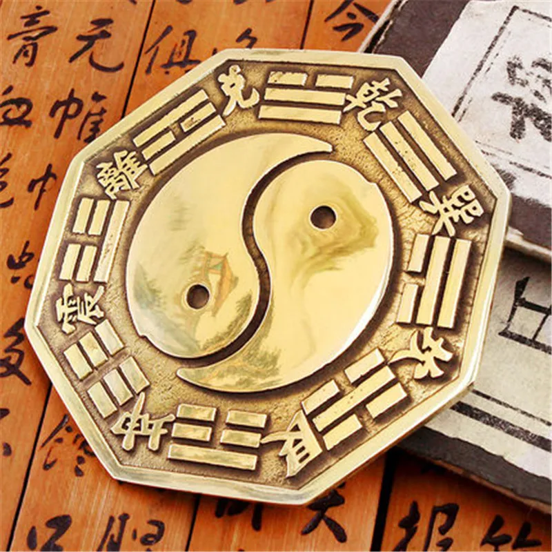 Opening The Light Fine Copper Eight Diagram Shaped Convex Mirror
