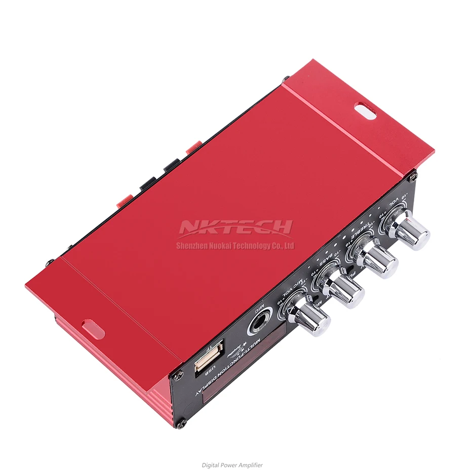 Автомобильный цифровой аудио плеер NKTECH MA 130 усилитель мощности Bluetooth 2 канальный x