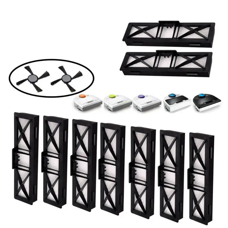 11-PACK HEPA фильтры боковая щетка для Neato Botvac D серии D80 D85 70e 75 80 85 D70 Фильтр Пылесоса |