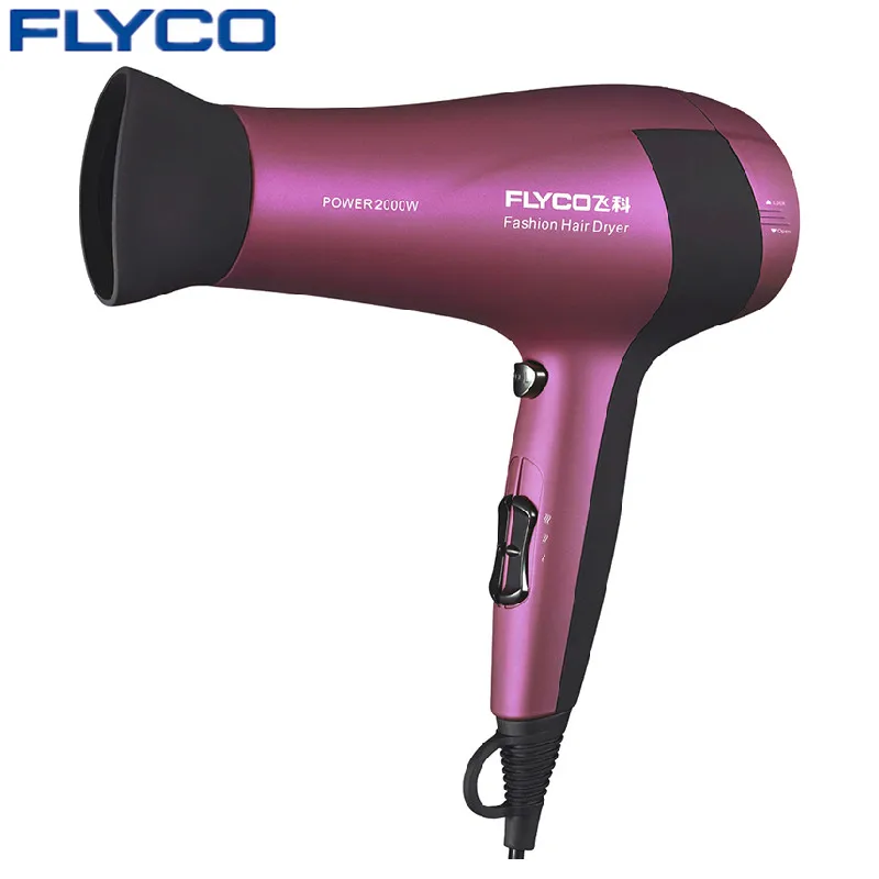 Профессиональный фен для волос FLYCO FH6618 с функцией аниона горячим и холодным