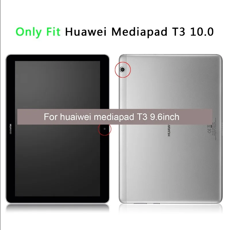 Чехол подставка из экокожи для Huawei Mediapad T3 10 9 6 дюйма|Бамперы| |