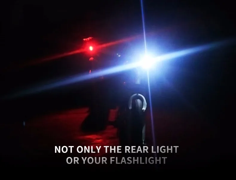 Discount CoolChange Bicycle Tail light Mountain Bike Rear Light Tail Mtb Cycling Back Light Safety Bicycle Taillight Bicycle accessories 1