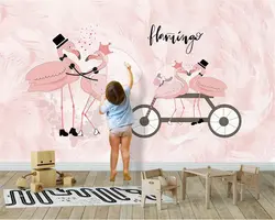 Beibehang заказ моды декоративные бумага для рисования де parede обои Nordic простой Единорог животных детская комната задний план