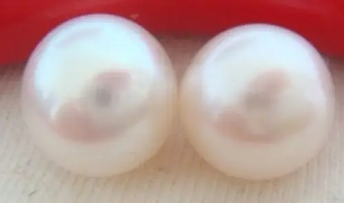 

huij 00694 HUGE 12MM PERFECT ROUND AU. SOUTH GENUINE WHITE LOOSE PEARL