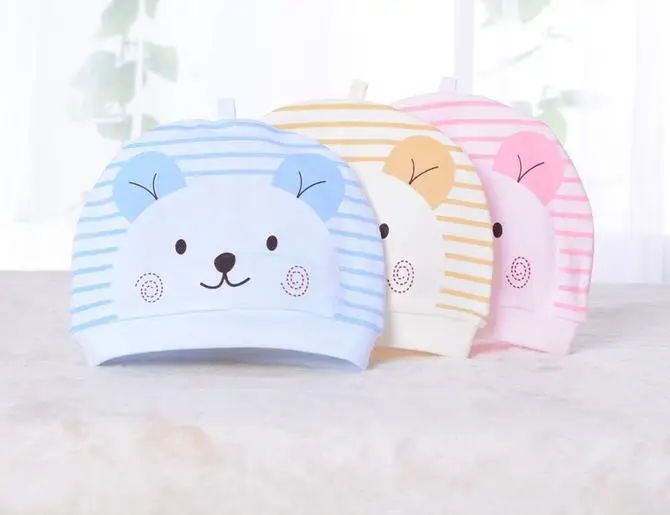 

New born 0-3month 100% cotton cartoon caps for baby boy/girl 052