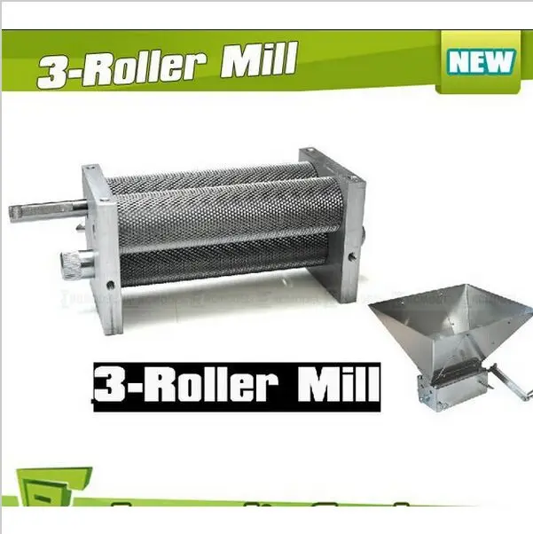 

Brand New Barley Crusher Malt Grain 3-Roller Mill for Home brewing 3 Rollers malt mill,grain mill,home brew mill,barley crusher,