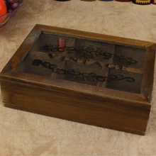 Дешевые творческий zakka продуктовый ретро деревянный жилье более сетки для хранения , чтобы сделать старый небольшой деревянный ящик