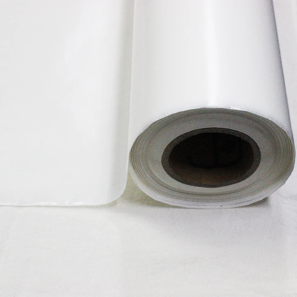 48cm width White PVC Heat Transfer Film Tape Fabric Patches Diy Iron on Film 