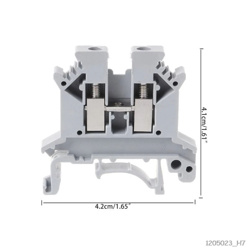 10 шт./компл. UK-2.5B винт клеммного блока общего применения PCB Din Rail проводка концевой соединитель