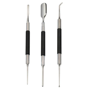 

3 Pcs Bright Stainless Steel Professional Coffee Art Pen Barista Tool for Cappuccino Latte Espresso Decorating -10x210mm