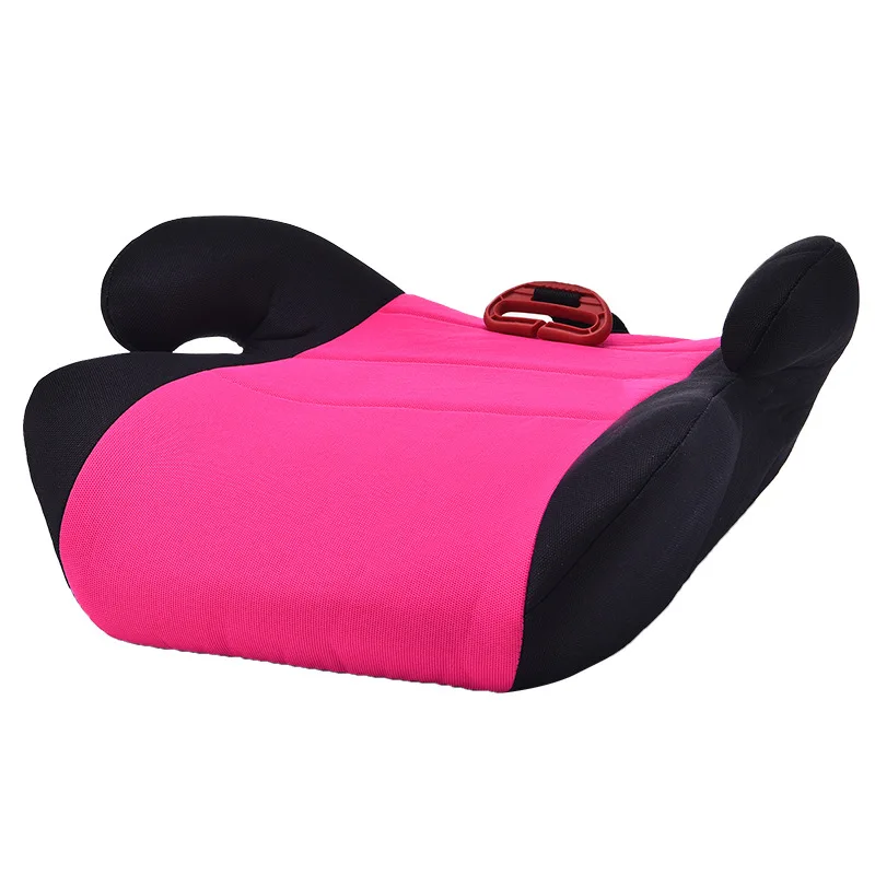 Портативный детский бустер для путешествий, автомобильные сиденья, 5 цветов, детское безопасное автокресло, утолщенные высокие стулья, подушка для детского сидения, От 2 до 12 лет - Цвет: Rose pink