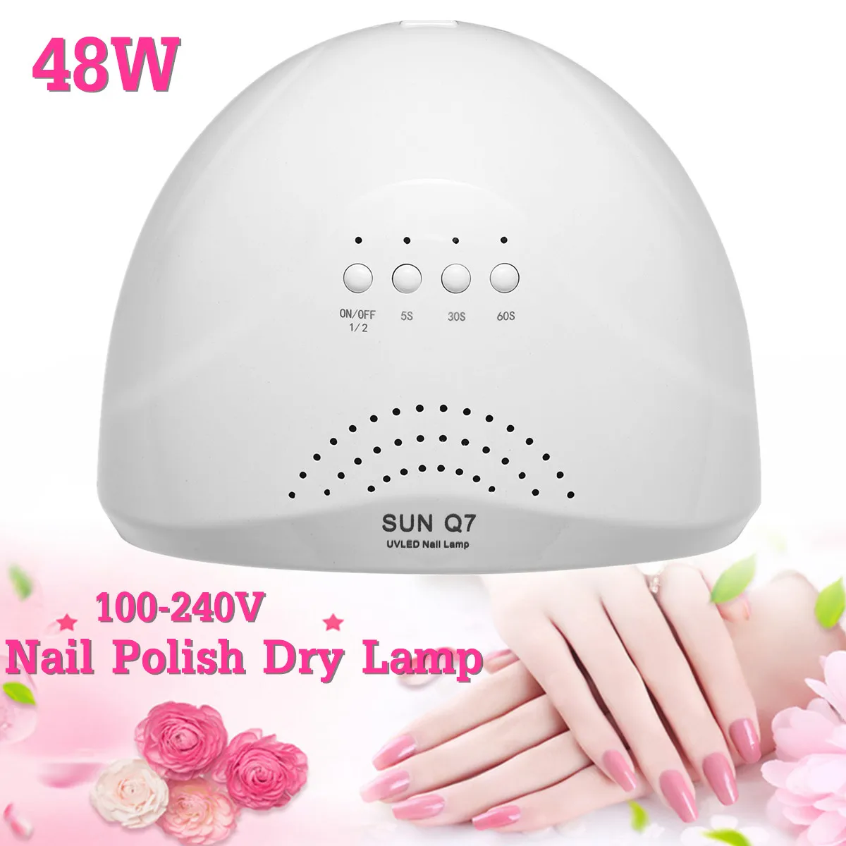 

48W Nail Dryer Professional 30 LED UV Lamp LCD Display Intelligence Drying Gels Nail Polish Nail Art Tools 110-240V