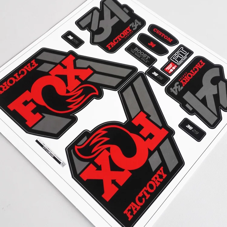 2018 fox34 mountain bike front fork stickers bicycle fox 34 front fork decals