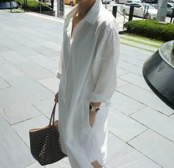 SuperAen, новинка, свободные женские рубашки с длинным рукавом в Корейском стиле, повседневные женские блузки, Солнцезащитная однотонная женская осенняя коллекция