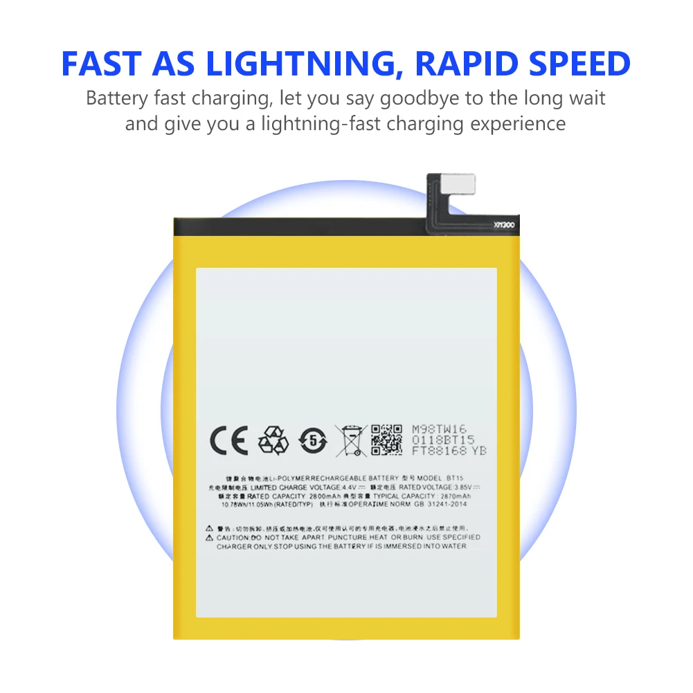 3 85 V Высокая производительность BT15 2870mAh аккумулятор 2870mah Мобильный телефон замена