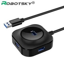 Usb-хаб Мульти USB разветвитель 3,0 концентратор Micro USB 2,0 концентратор внешний 4 порта для компьютера аксессуары ПК ноутбук