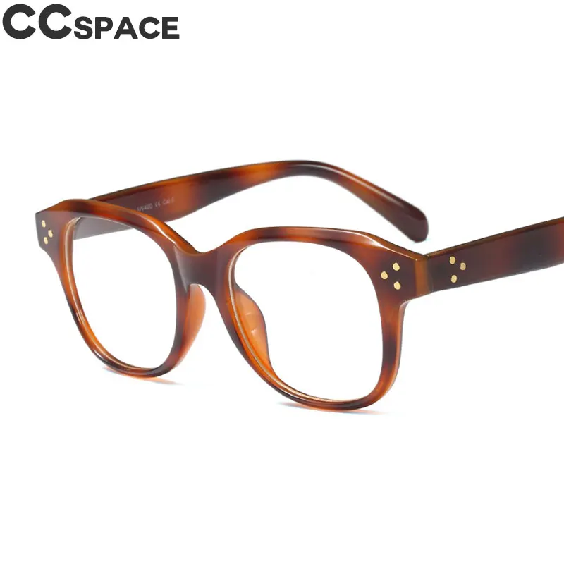 Оправа для очков с заклепками "кошачий глаз" для женщин в стиле ретро CCSPACE брендовые дизайнерские оптические модные компьютерные очки 45626