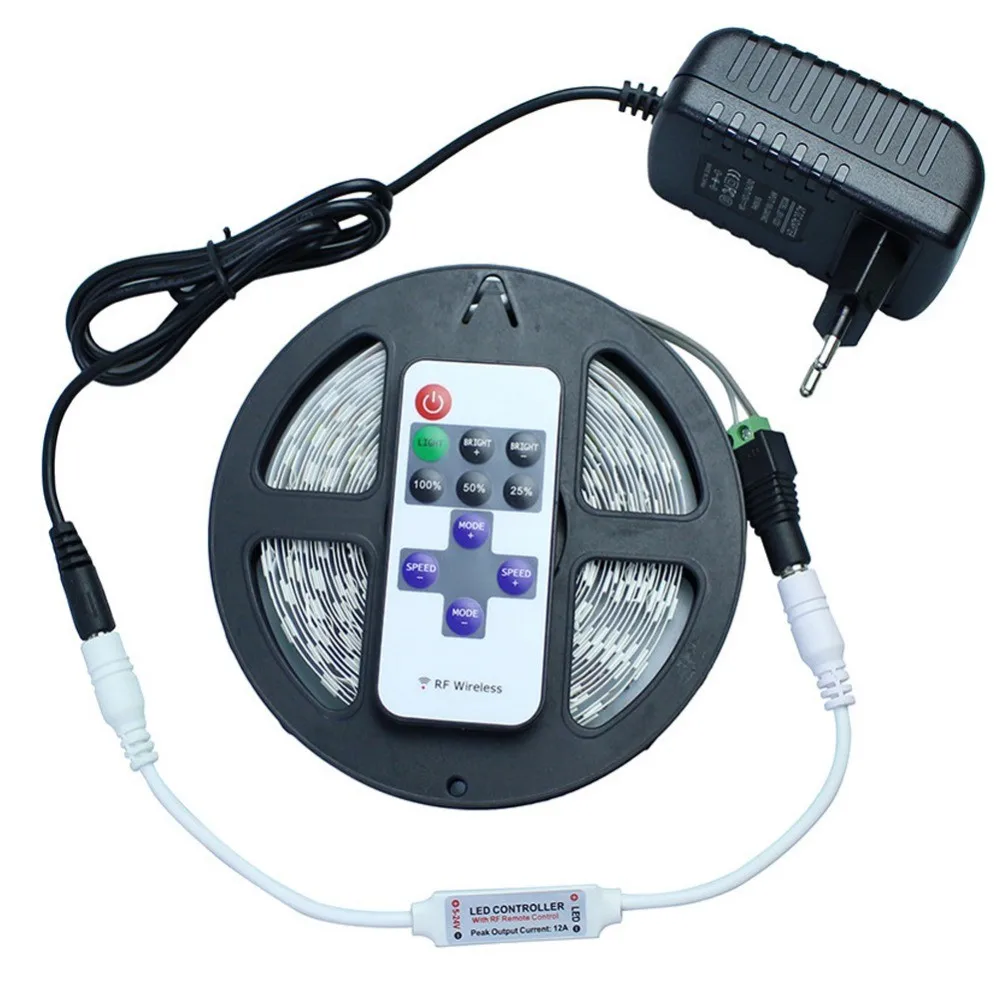 DC12V-5630-5730-5M-300led-Flexible-LED-Strip-Light-Non-waterproof-12V-2A-Power-Adapter-11Key