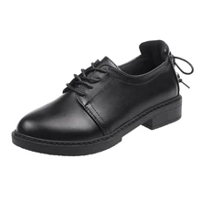 early spring retro women's soft Japanese small leather shoes wild flat shoes