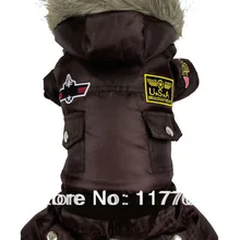 Новое поступление коричневая теплая достаточно воздушная мужская зимняя куртка для собаки Одежда для собак новая одежда для собак