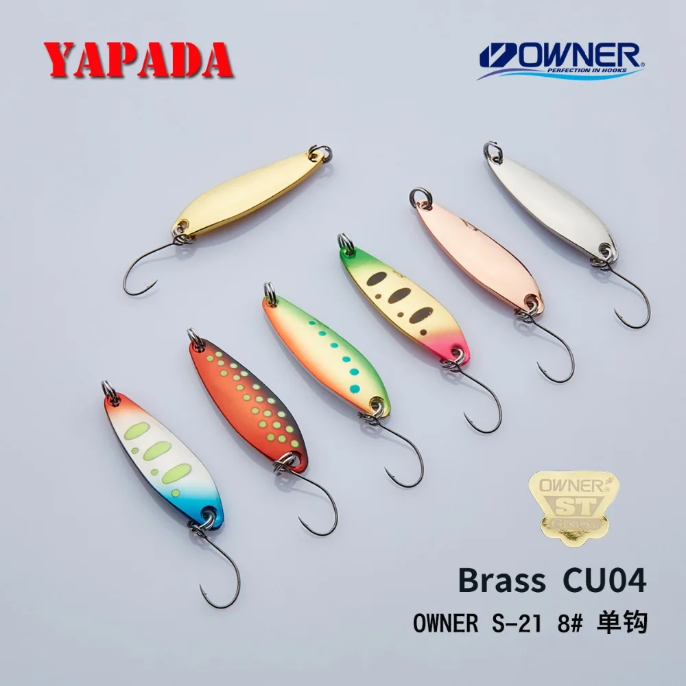 YAPADA النحاس ملعقة CU04 2.8g/3.6g/4.7g 36X10mm مالك واحد هوك متعدد الألوان ملعقة معدنية تيار الصيد السحر سمك السلمون المرقط YAPADA النحاس ملعقة CU04 2.8g/3.6g/4.7g 36X10mm مالك واحد هوك متعدد الألوان ملعقة معدنية تيار الصيد السحر سمك السلمون المرقط