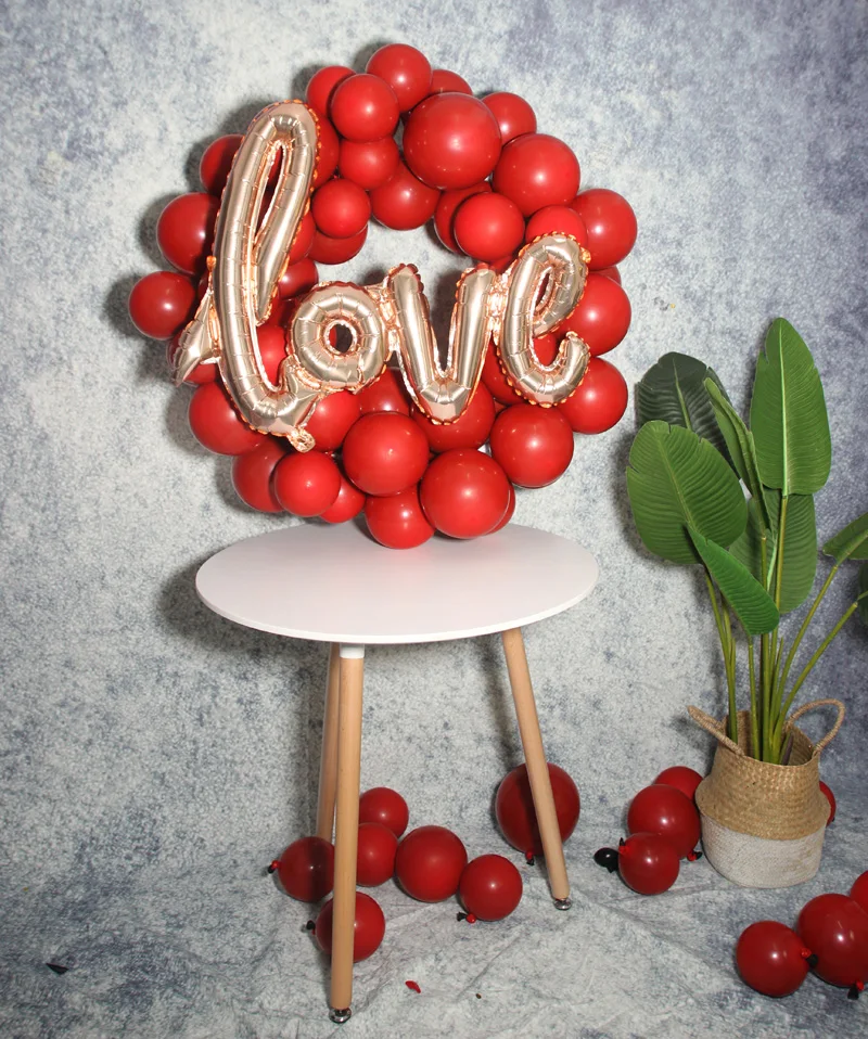 Ruby red latex for wedding (2)
