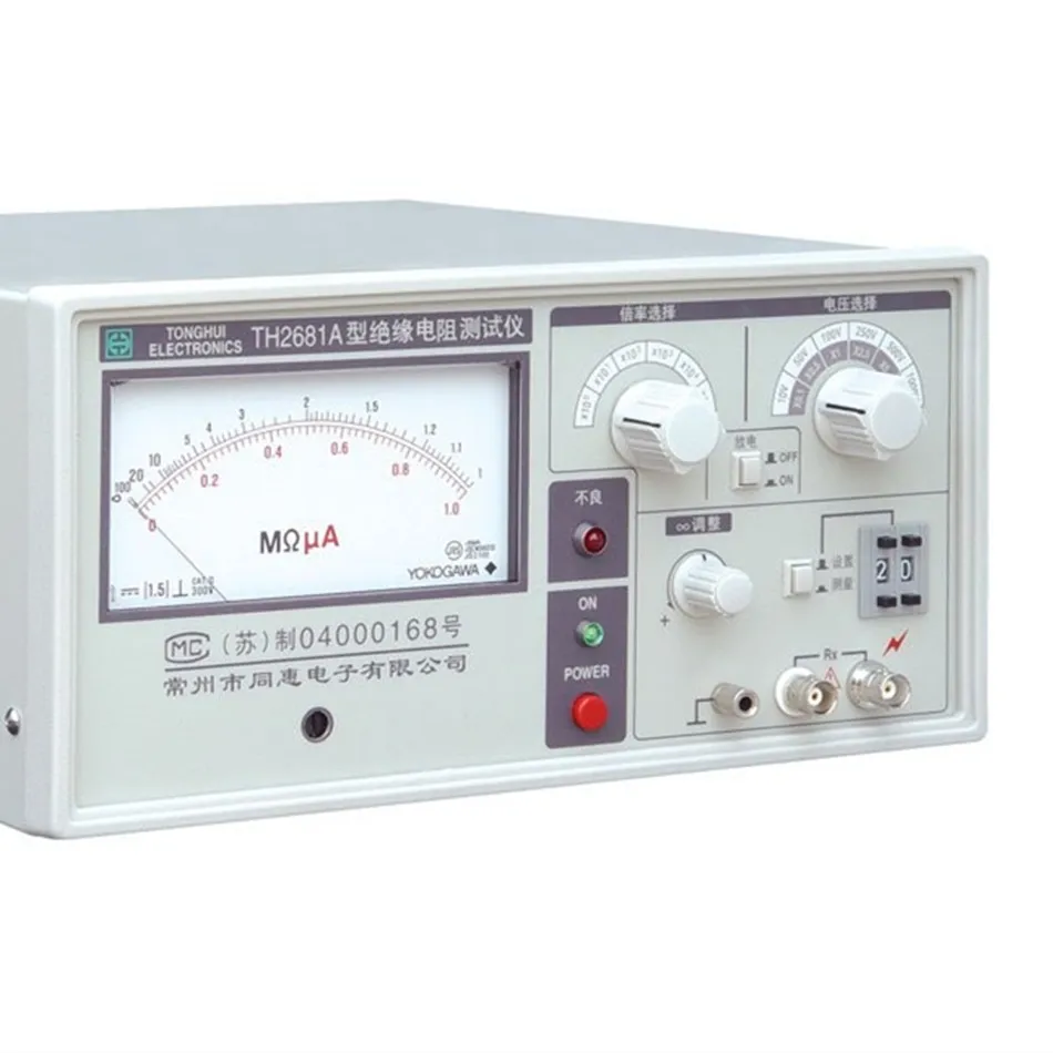 

TH2681A Analog Indication Resistance Tester 105-1013 ohm General-purpose Analog Indication Electronic Components