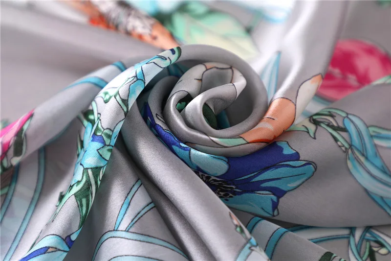 2019 элегантный для женщин шарф печати Мягкие Длинные размеры шелковые шали и палантины леди пашмины Бандана Шарф Платки пляжные палантины