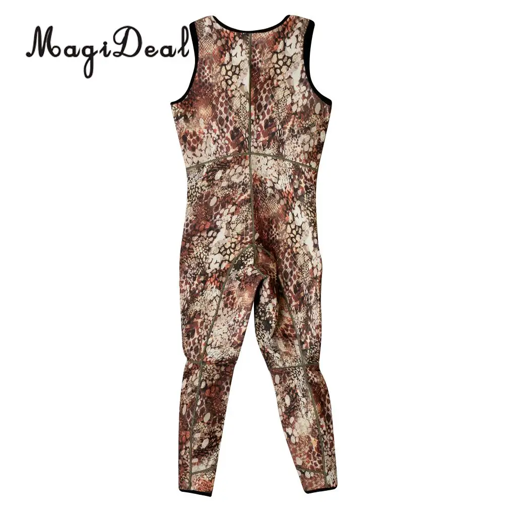 3mm Neoprene Men Two-Piece Warm Wetsuits Full Length Camo Scuba Free Diving Surf Spearfishing Snorkeling Kayaking Suits Swimwear