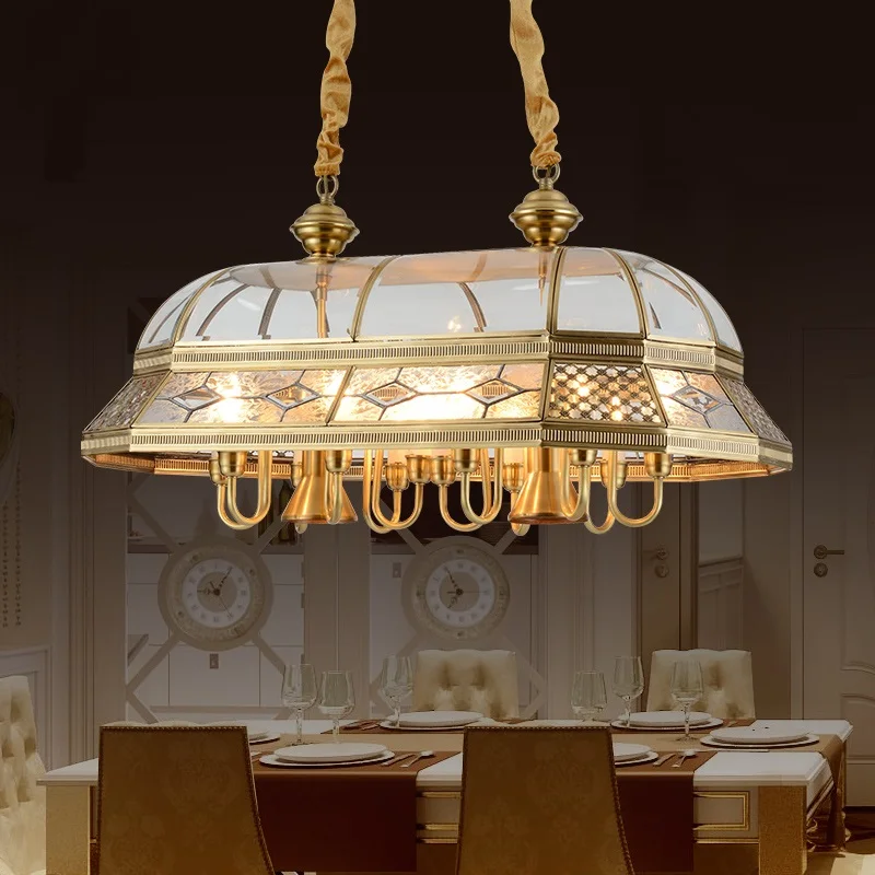 

copper European style Pendant Lights restaurant lights dining room lights rooms bedroom meals American retro hanging LU725238
