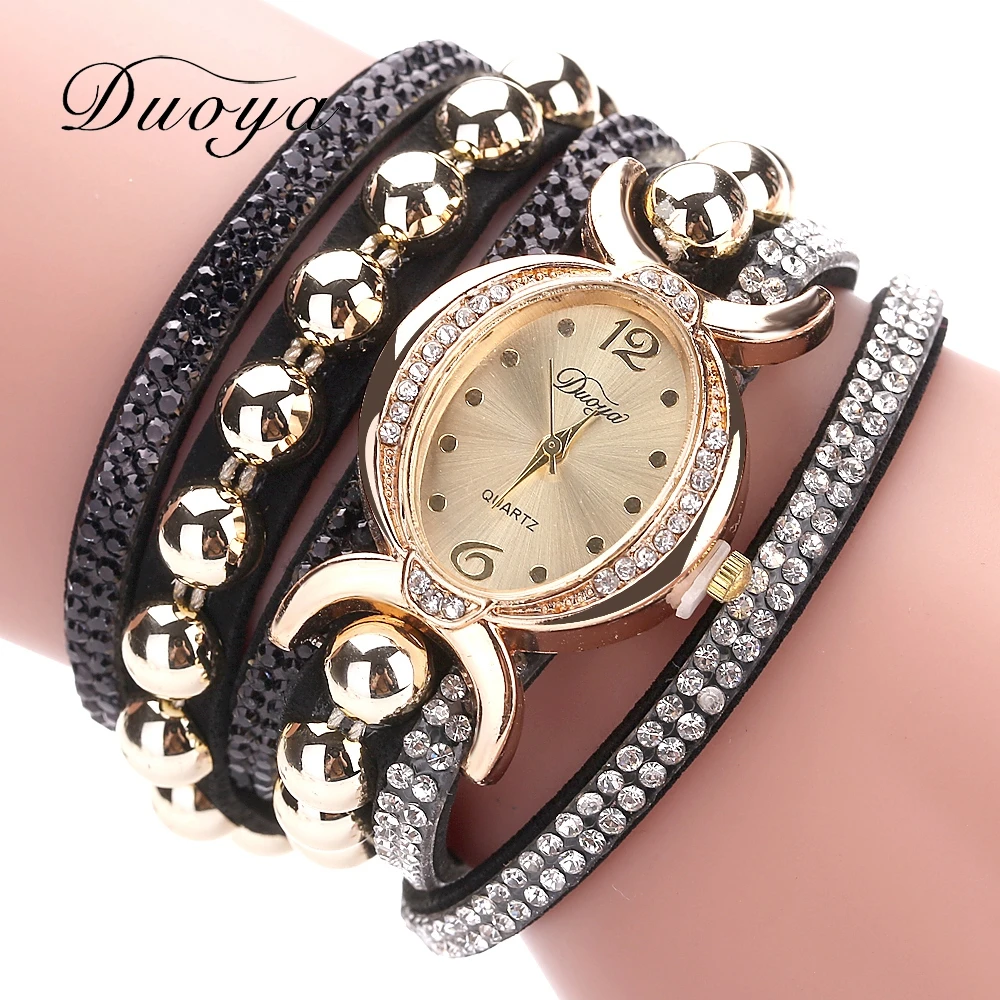 

DUOYA Quartz Casual Wrist Watch Women Fashion Fabric Strap Simulation Luxury Sport Outdoor Ladies Watches Electronic Clock
