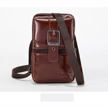 Золотой коралловый натуральная кожа поясная сумка маленькая поясная сумка для мужчин сотовый телефон сумка-монетница мужская сумка через плечо