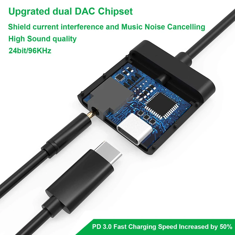Адаптер для наушников JKING с разъемом USB Type C на 3 5 мм|Кабели VGA| |