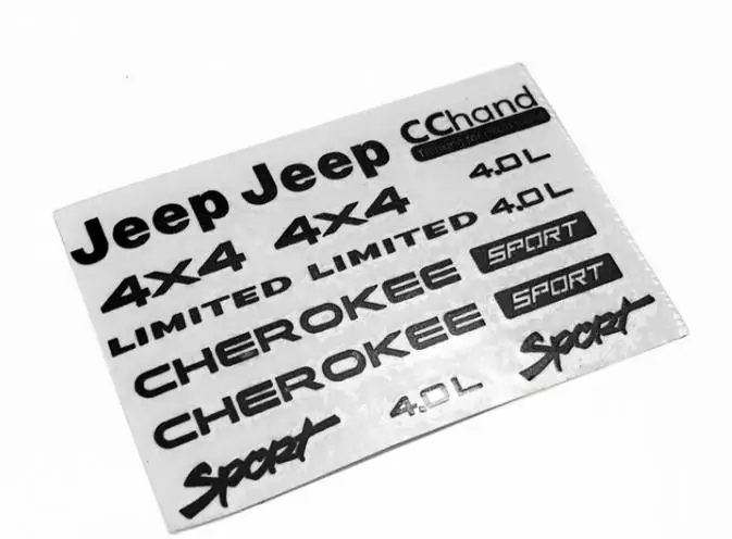 1/10 RC Wrangler Jeep axic SCX10 JEEP JK D90 наклейки этикетки логотипы AX90027 90035 90046 90047 cherokee Hraxxas TRX4|axial