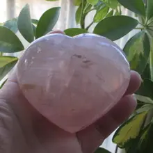 Ddh001337 AAA+++ ПРИРОДНЫЙ ДОВОЛЬНО РОЗОВЫЙ КВАРЦ СЕРДЦА CRYSTAL ИСЦЕЛЕНИЕ