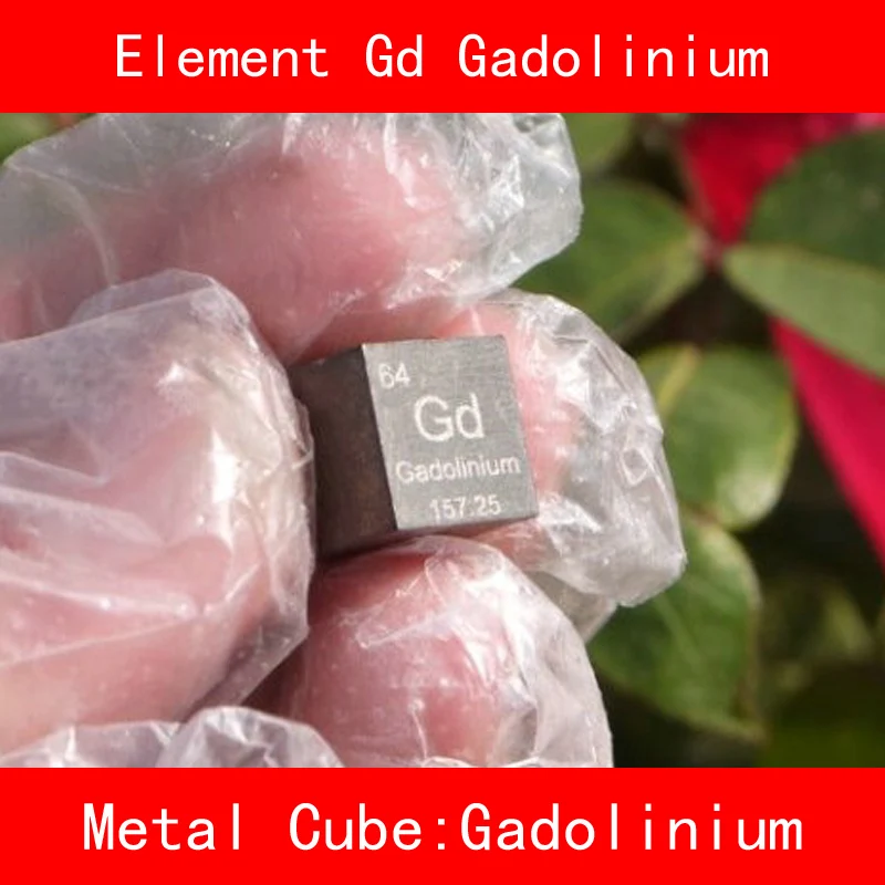 

Pure 99.99% Gd Gadolinium Cube Block Bulk Periodic Table of Rare Earth Metal Elements for Research lab industrial Collection