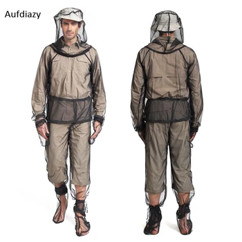 

Aufdiazy New Outdoor Camping Hiking Fishing High-density Mesh Yarn anti-mosquito Suit Summer Men And Women Four-piece Set IM085