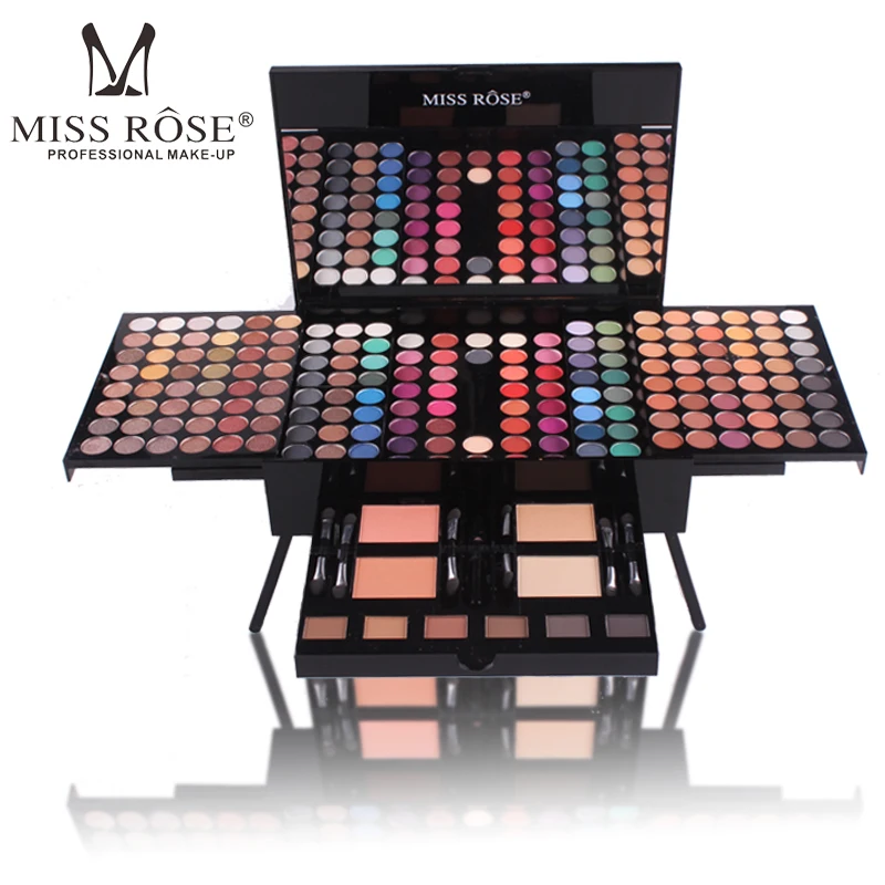 

eye shadow palette glitter eyeshadow beauty glazed MISS ROSE Makeup Lip Long Lasting 180 Color Waterproof Eye Shadow Set