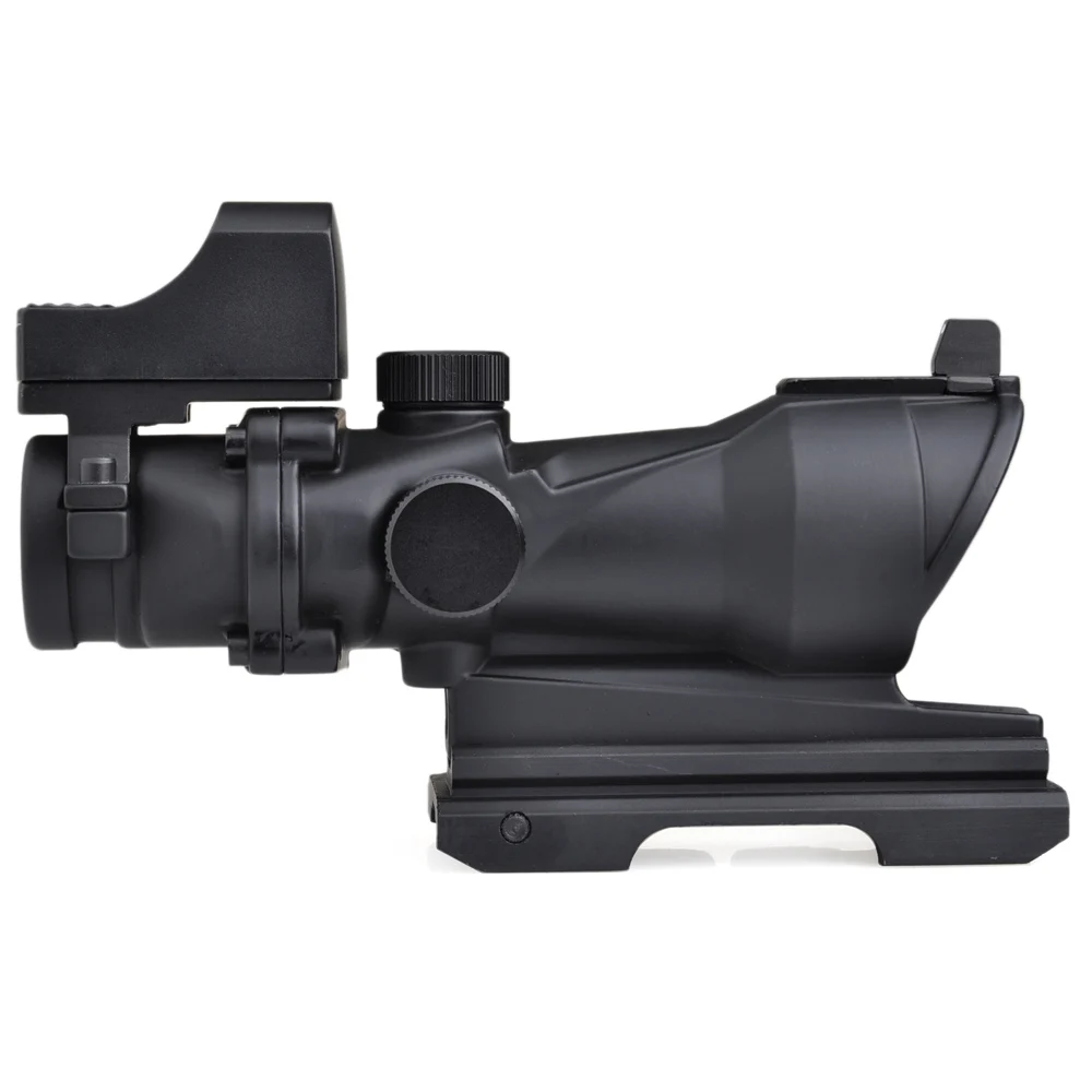 ACOG 4*32 область Riflescope зеленый/красный Охотничий Прицел Снайперская область с 20 мм крепление охотничья область с QD Mount & Mini RED Dot Sight