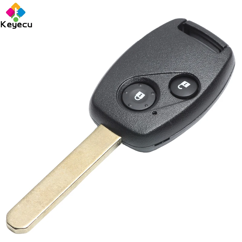 Автомобильный ключ без ключа KEYECU с 2 кнопками 433 МГц ID48/ ID8E брелок для Honda Civic CRV Jazz HRV