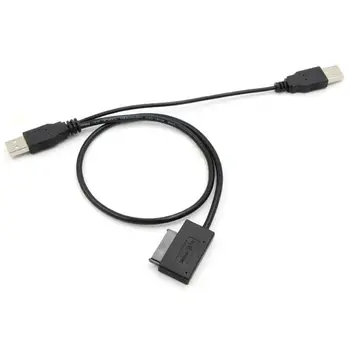 

Slim SATA Cable USB 2.0 To 7+6 External Power For Laptop SATA Adapter Converter Support Window Xp/7/8/10 Mac OS EM88