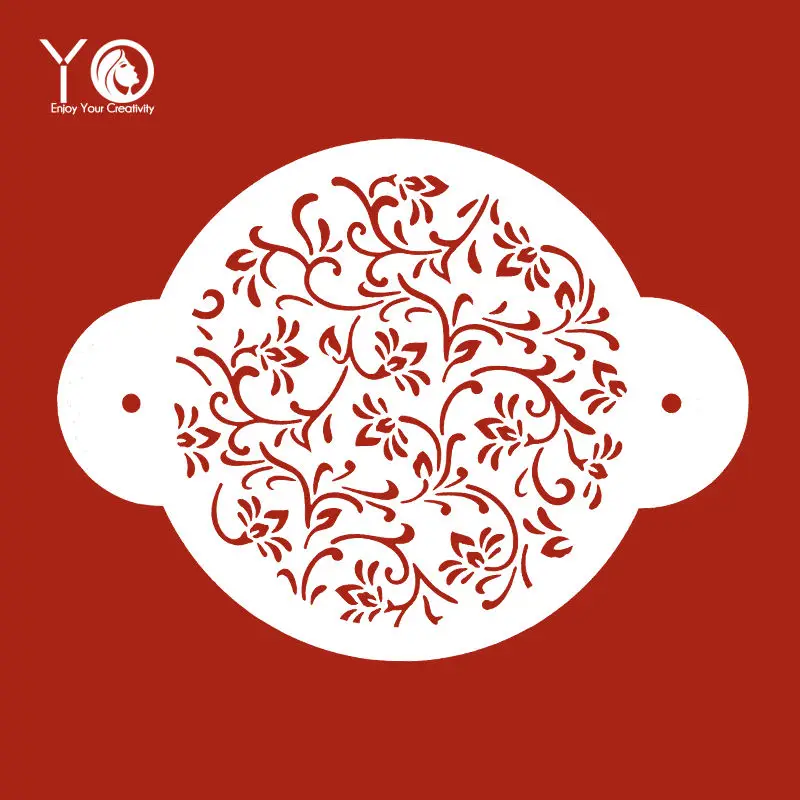 YO 1pcs 6in/8in/10in Decorative Pattern Cake Top Stencils Fondant Cake Tools Baking Tools For